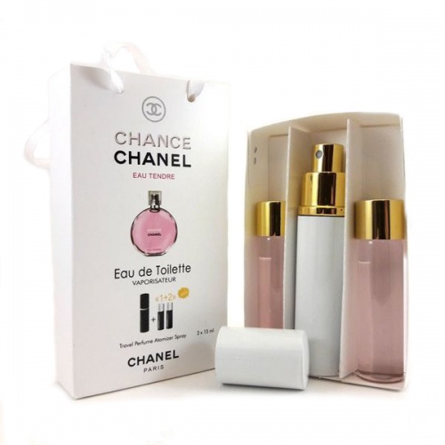 Набор с феромонами Chanel Chance Eau Tendre (3×15 ml)